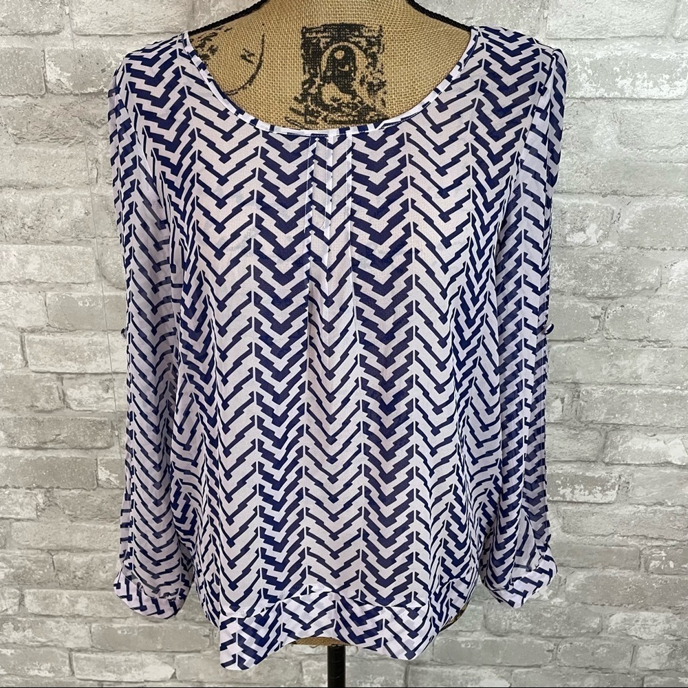 Monroe & Main Open Back Blouse